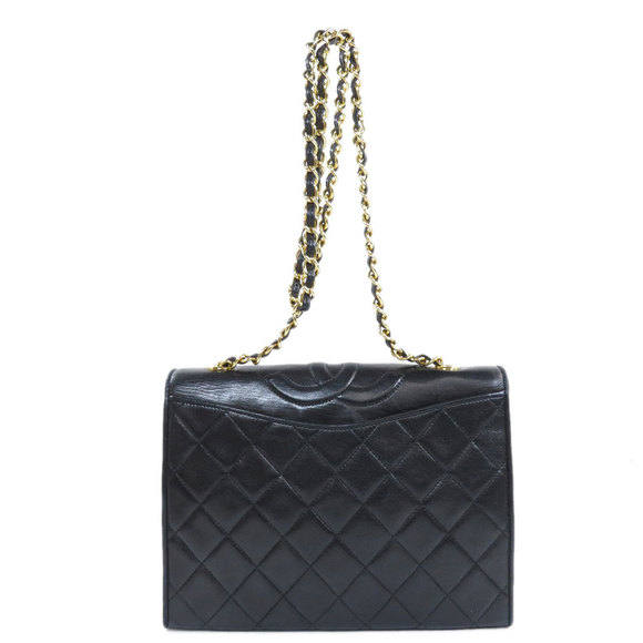 Chanel Cocomark Gold Chain Shoulder Bag Lambskin Black - Picture 2 of 9